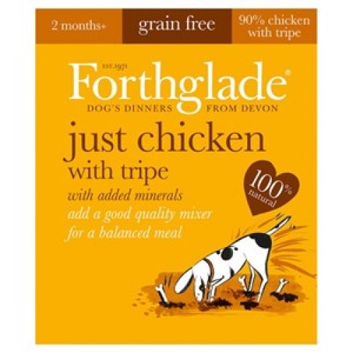 Forthglade Just Chicken Tripe Grain Free Dog Food 18 x 395g